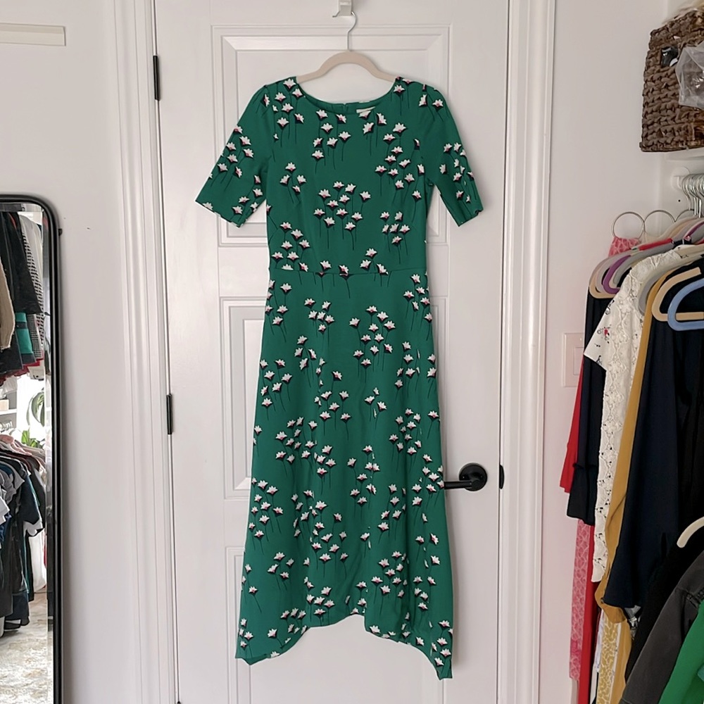 Beautiful Boden Leonie ponte midi dress size 6L like new